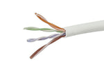 Monoprice Cat5e Ethernet Bulk Cable - Solid, 350MHz, STP, CMP, Plenum, Pure Bare Copper Wire, 24AWG, No Logo, 1000ft, White