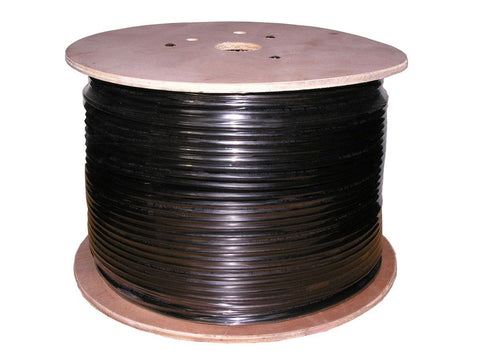 Monoprice Cat5e Ethernet Bulk Cable - Outdoor Watertape Direct Burial, UTP, Solid, 350MHz, Pure Bare Copper, 24AWG, No Logo, 1000ft, Black