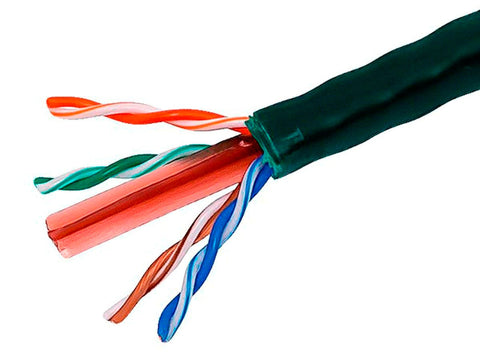 Monoprice Cat6 Ethernet Bulk Cable - Solid, 550MHz, UTP, CMR, Riser Rated, Pure Bare Copper Wire, 23AWG, No Logo, 1000ft, Green (Alternative PID 8105)