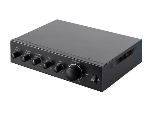 Monoprice Commercial Audio 60W 3ch 100/70V Mixer Amp (No Logo)