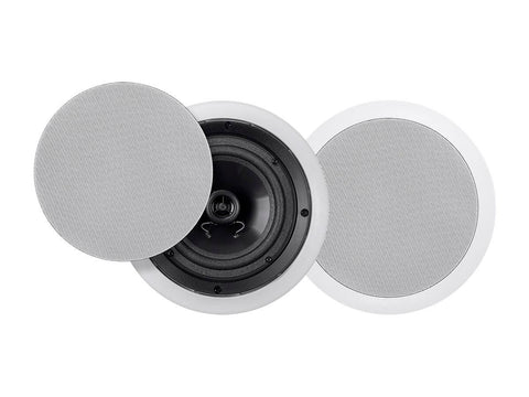 Monoprice Commercial Audio Metro 20W 6.5-inch Coax Ceiling Speaker 70V Pair (No Logo)