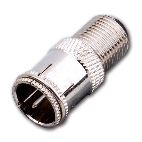 “F” Female to Push-On “F” Male Adapter
