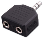 3.5 mm Stereo Jacks to 3.5 mm Stereo Plug Adapter