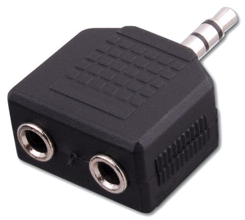 3.5 mm Stereo Jacks to 3.5 mm Stereo Plug Adapter
