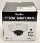 Uniden 4MP Pro Series 4.0-Megapixel IP Security Mini Dome Camera 30' Night Vision 4MMD-2.8