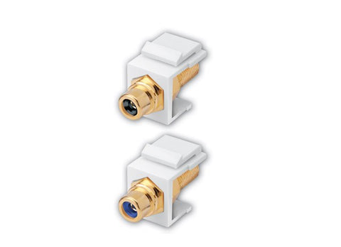 RCA Jack to F Female Keystone Inserts