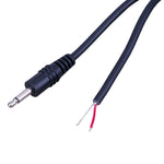 3.5 mm Mono Plug to Stripped Tinned Ends Cable