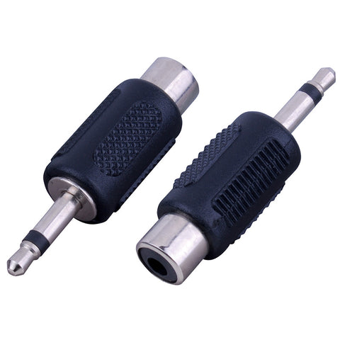3.5 mm Mono Plug – RCA Female Jack Adapter