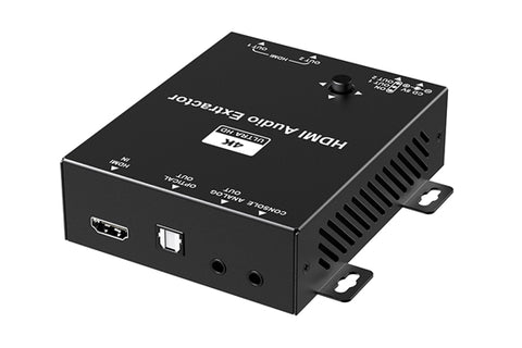 HDMI 4K 1 IN 2 OUT SPLITTER WITH AUDIO EXTRACTOR AND UP/DOWN SCALER