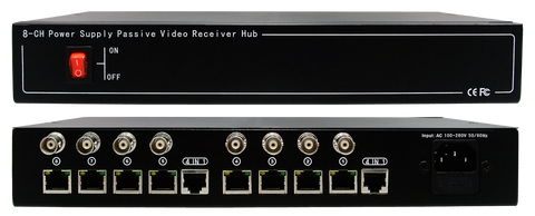 8CH HD Video & Power Passive Balun Receiver | HD-EV08P-VPS