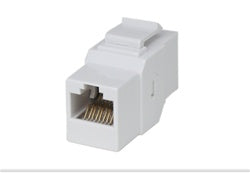WHITE CAT5E INLINE KEYSTONE COUPLER