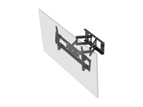 Monoprice EZ Series Full-Motion Articulating TV Wall Mount Bracket For TVs 37in to 70in, Max Weight 132lbs, Extension Range of 3.7in to 18.7in, VESA Up to 800x400, Works with Concrete & Brick