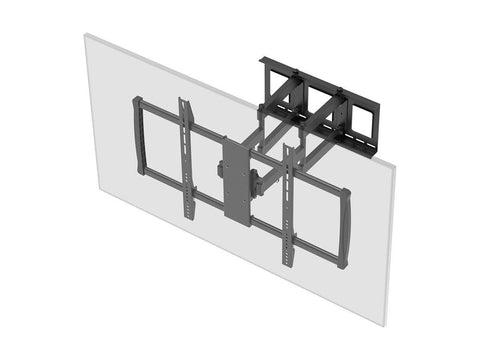 Monoprice EZ Series Full-Motion Articulating TV Wall Mount Bracket for TVs 60in to 100in, Max Weight 176 lbs, Extends from 2.8in to 24.6in, VESA Up to 900x600, Concrete & Brick, UL Certified