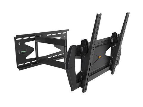 Monoprice Commercial Series Full-Motion TV Wall Mount Bracket TVs 32in to 55in, Max Weight 88lbs, Extends 3.0in to 21.6in, VESA Up to 400x400, Security Brackets, Concrete& Brick, UL Certified, NO LOGO