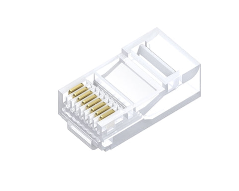 RJ45 CAT6 MODULAR PLUG SOLID (100 PACK)