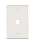LT. ALMOND KEYSTONE MIDSIZE 1 HOLE WALL PLATE
