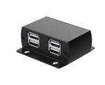 USB 2.0 CAT5/6 EXTENDER WITH 4 PORT HUB