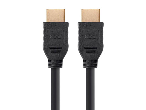 Monoprice Commercial Series High Speed HDMI Cable - 4K@60Hz, HDR, 18Gbps, YCbCr 4:4:4, 32AWG, CL2, 6ft, Black, No Logo